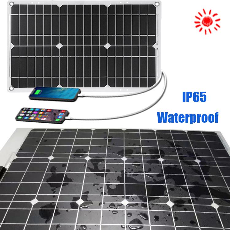 5000W Solar Panel Kit Modified Sine Wave 12V To 220V Solar Power System 18V Solar Panel+30A Charge Controlle Power Generation