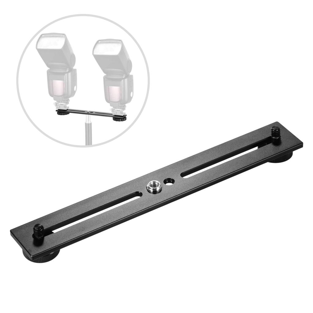 Держатель для двух камер, штативная скоба, кронштейны для вспышки камеры, удлинительная штанга с винтом 1/4 дюйма для камеры, DSLR, светодиодной лампы
