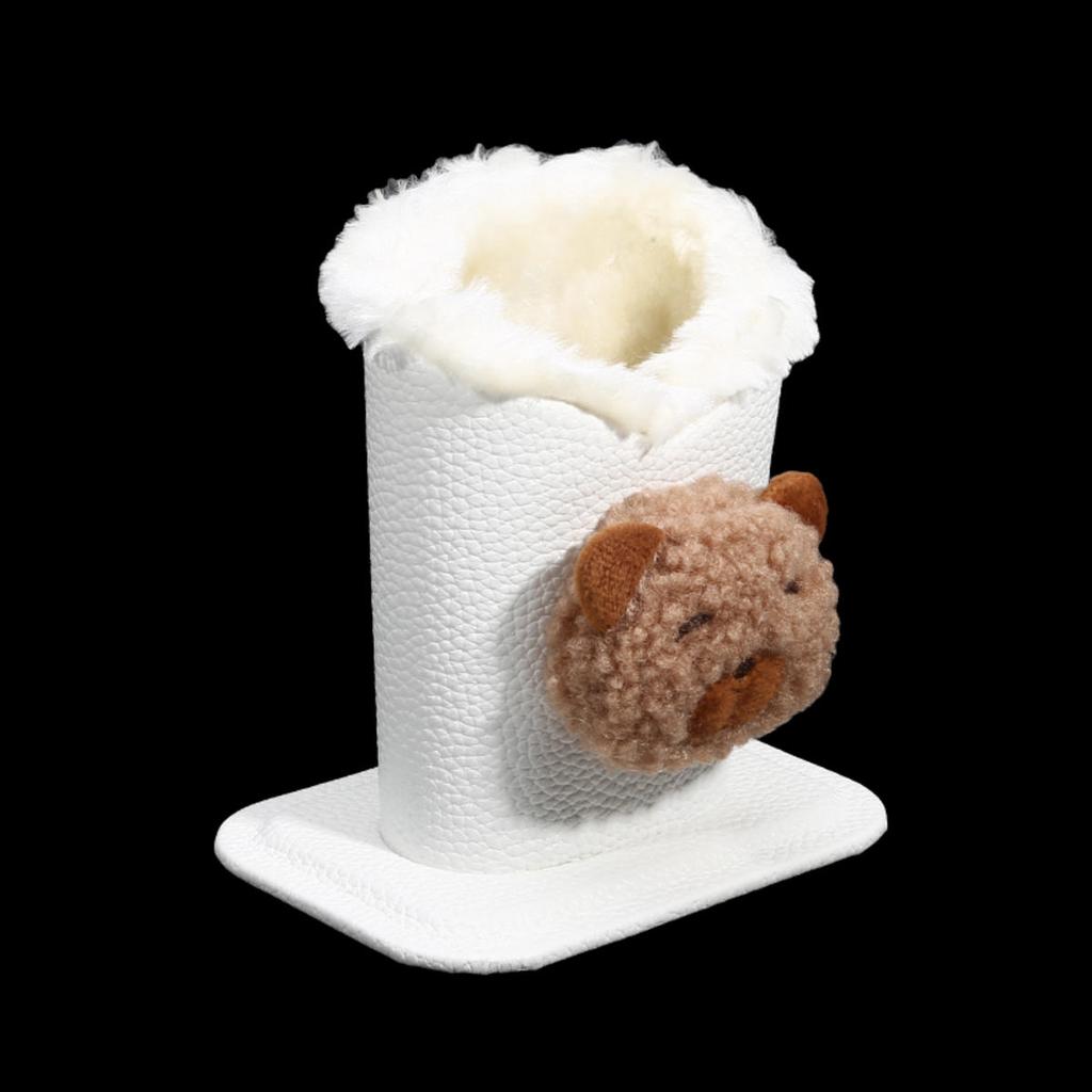 1 шт. Милый плюшевый держатель для очков с подкладкой, органайзер для хранения очков против царапин, современный прочный мультяшный держатель для ручек для офиса, прикроватной тумбочки