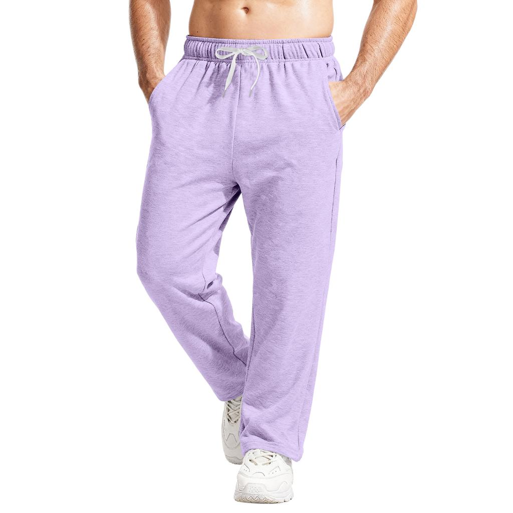 Men's Relaxed-Fit Casual Sweatpants With Stretch Waistband And Drawstring Yoga Pants