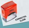 Printtoo Corrected Claim Self Inking Rubber Stamp Pre, Inked Office Stamp, Канцелярские товары для домашнего офиса, 38 x 14 мм,
