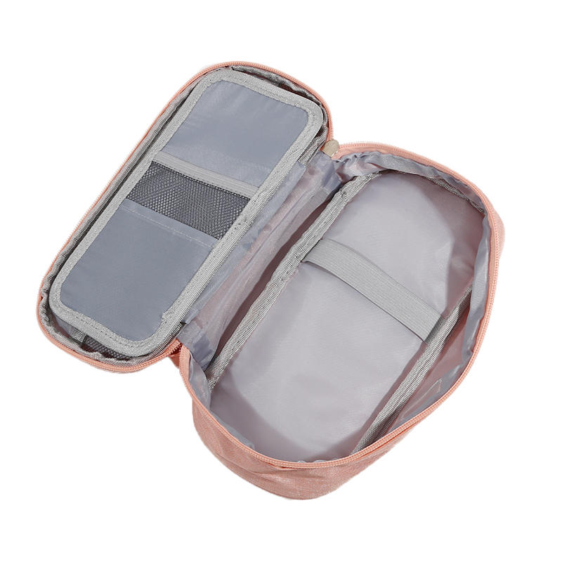 Ручной двухслойный пенал из ткани Оксфорд однотонный студенческий пенал с отделением с зажимом для ручки сумка для хранения школьных канцелярских товаров