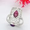 Красный Гранат Драгоценный Камень Твердые Стерлингового Серебра 925 Ювелирные Изделия Кольцо Ручной Работы Рождественская Распродажа
