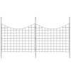 Garden Fence, No Dig Fence 36.6''(H)x29.5''(L) Animal Barrier Fence, Underground Decorative Garden Fencing with 2.5 inch Spike Spacing, Metal Dog