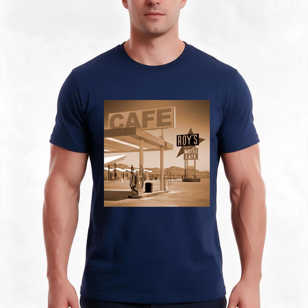 Route 66 Roys Motel Tshirt Summer Casual Cotton Tee Oversized Streetwear Tops Vintage Graphic Print Unisex Unisex Unisex