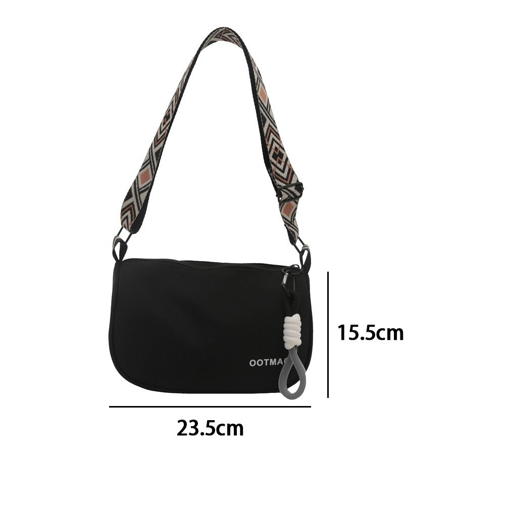 New Casual Crossbody Bag Portable Wide Shoulder Strap Design Shoulder Bag Large Capacity Bucket Bag