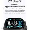 Смарт-часы DT Ultra 3 Экран Amoled 4 ГБ MP3 MP4 плеер Bluetooth Обмен сетью Магазин приложений ChatGPT Умные часы с искусственным интеллектом Мужские спортивные часы