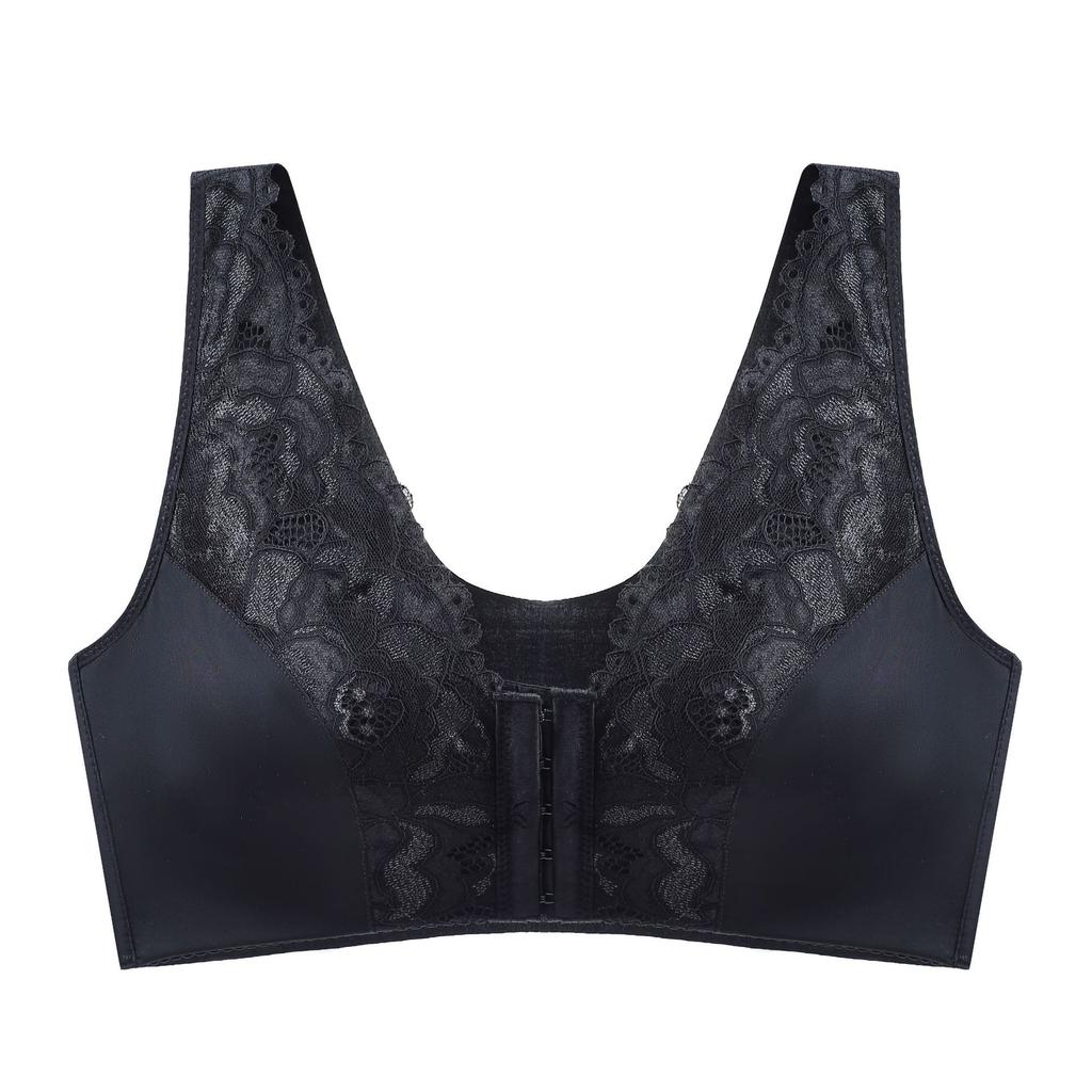 Sexy Large Size Bras for Women Push Up Bras Front Closure Brassiere Femme Wireless Lace Bras Intimate Lingerie