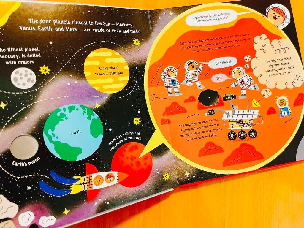 [Б/У] Английская иллюстрированная книга Usborne Step Inside Science Solar Иностранная книга