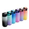 600 мл спортивная бутылка для воды с отметкой времени градиентная цветная чашка герметичная чашка мотивирующая питьевая посуда для спорта на открытом воздухе фитнес