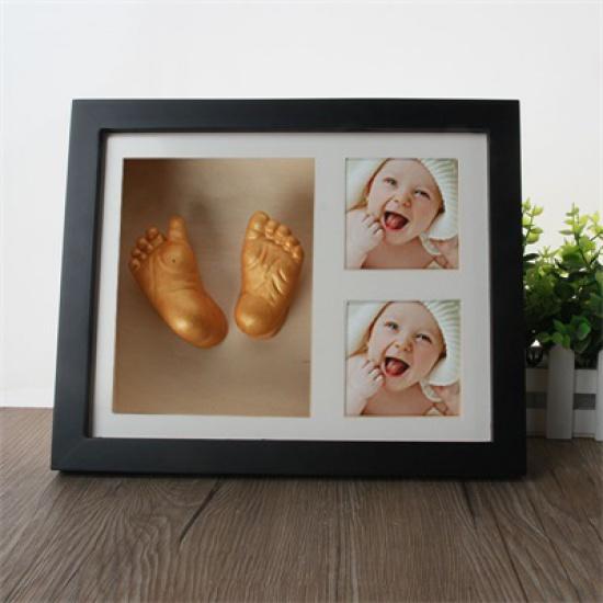Форма для детской руки, ног, фоторамка с принтом, DIY 3D комплект для литья из гипса, стерео клон, отпечаток руки, след, мемориал, запись для выращивания