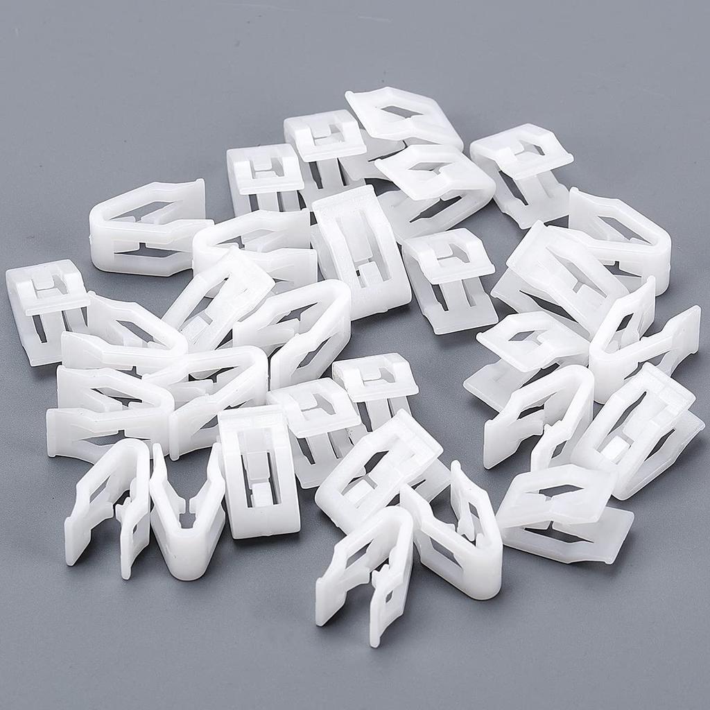 OAUTOO 30pcs Center Console Radio DVD Dash Panel Switch Bezel Clip Body Trim Retainer for Ford W714972-S300, GM 94748652