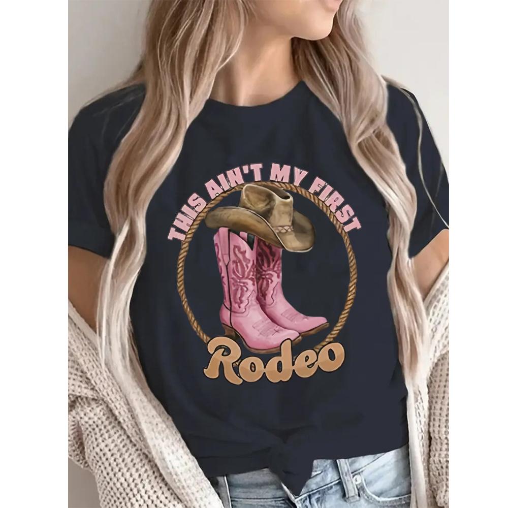 ZX TEE Футболка женская Ковбойка Летняя мода Девушка Сумка с принтом Женская футболка Повседневная с коротким рукавом Женская одежда Топ Футболка Белая футболка