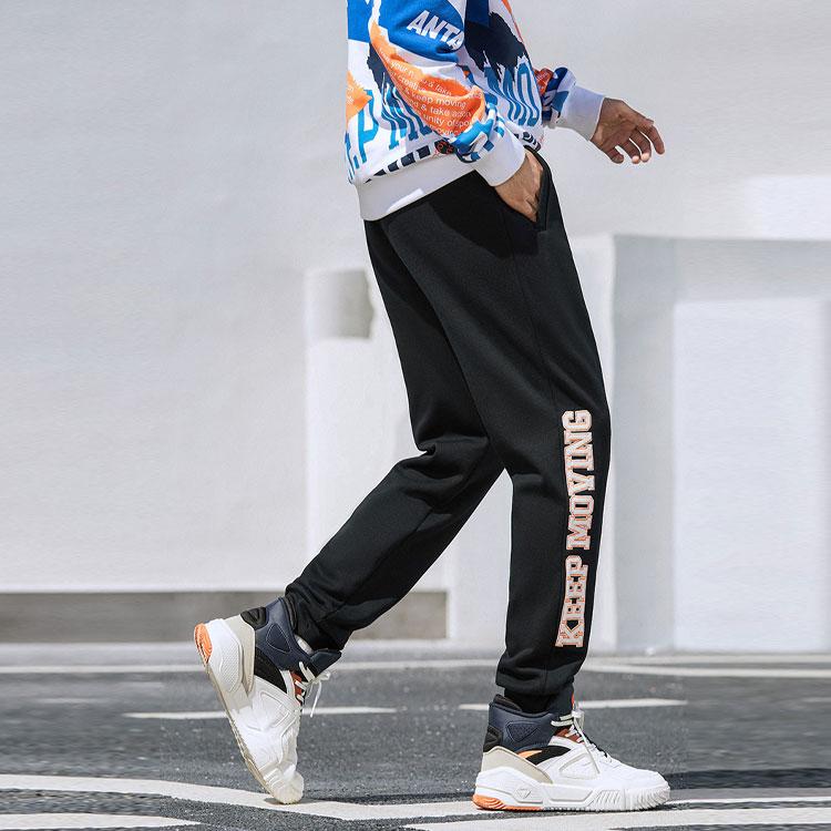 Anta Теплые повседневные спортивные штаны Jogger мужские, черные 152148306-3