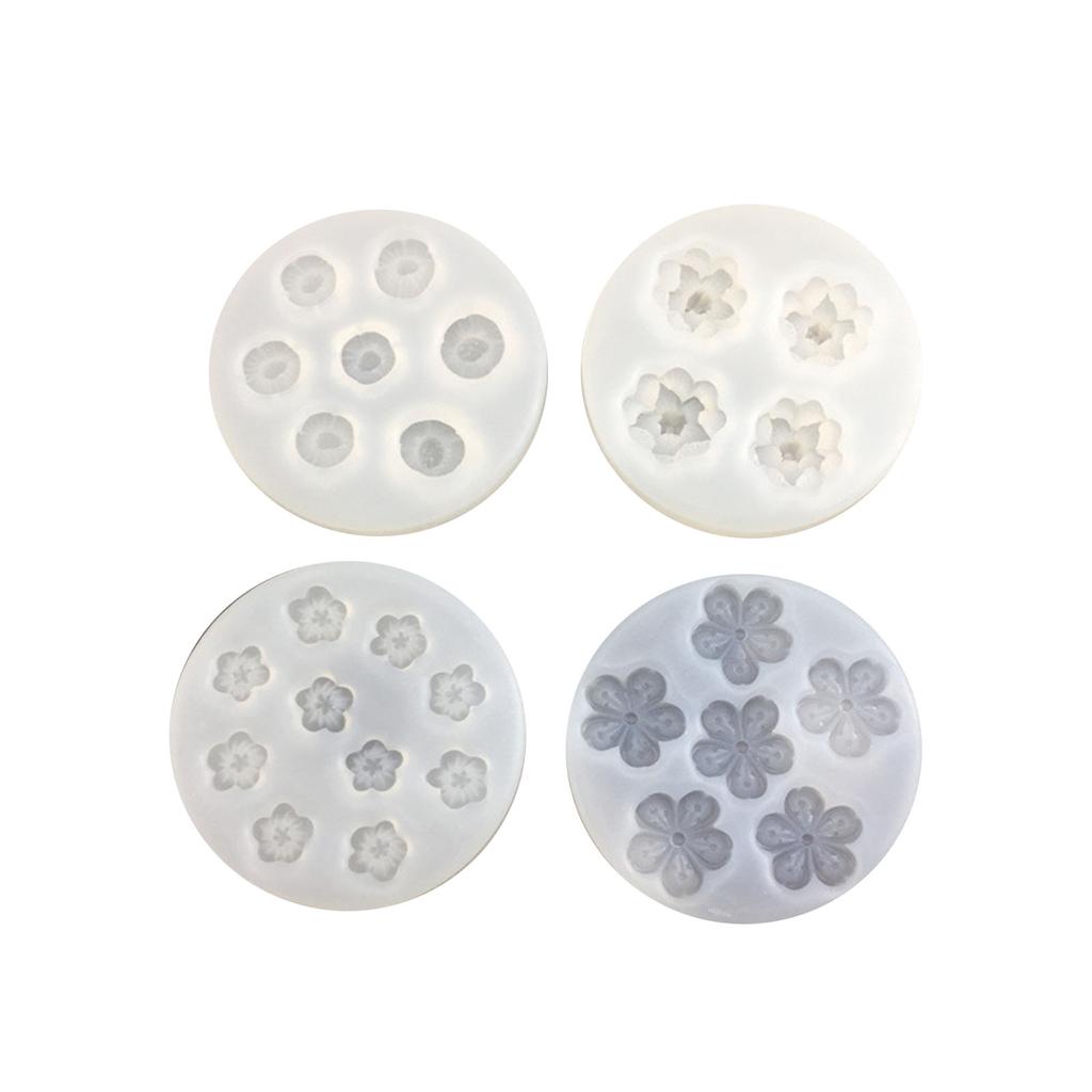 3D силиконовая гибкая форма в форме цветка для пищевых продуктов, форма для глины, смолы, керамики, конфет, помадки, конфет, шоколадного мыла, форма