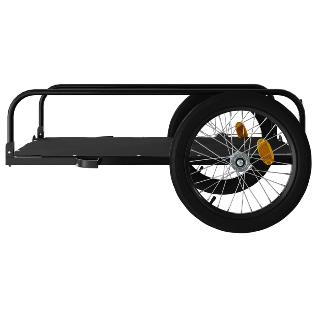 Bicycle Trailer Black 135 x 70 x 37 cm Iron