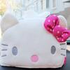 Милая накладка на руль Hello Kitty, автомобильная салфетница на сиденье, подушка под поясницу, чехол для подголовника для украшения автомобиля