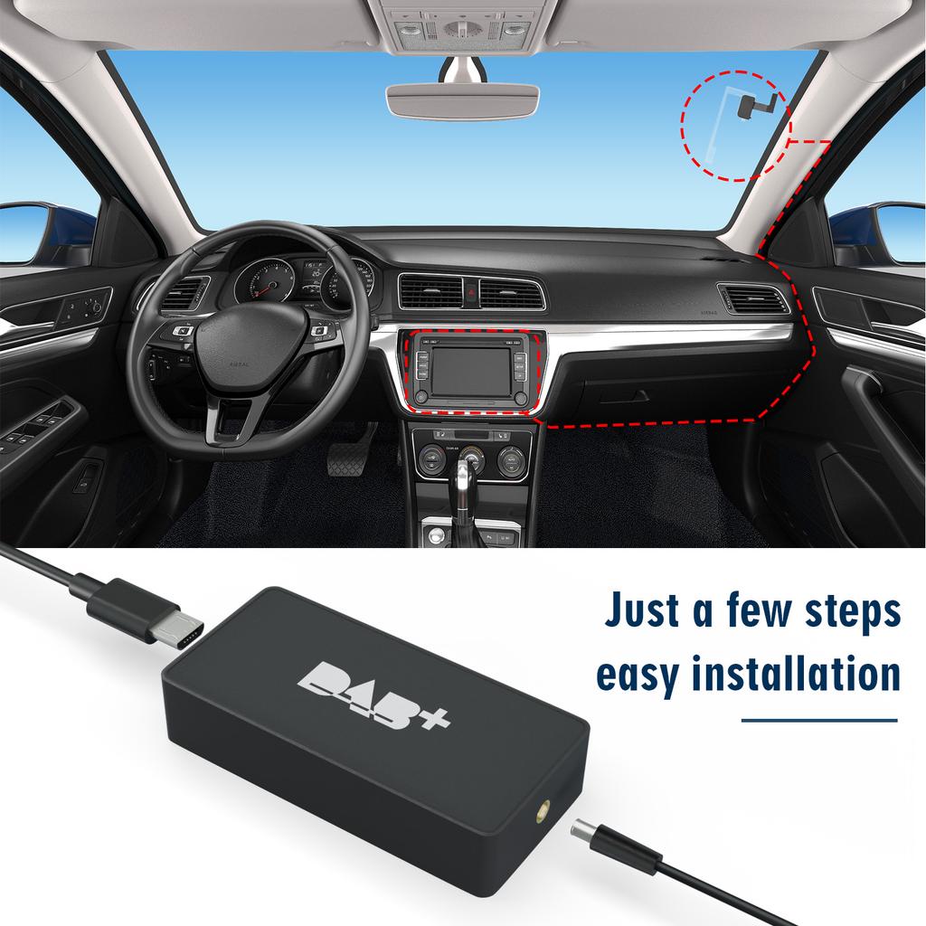 Car Radio Receiver DAB+ Antenna for Android With USB Adapter GPS Stereo DAB Receiver Player Automatic Scan Support Channel List