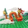 MOC Medieval Animal Zoo Farm Dragon Action Figures Building Blocks Gold Red Dragons Wolf Snake Monsters Beast Bricks Toys Gifts