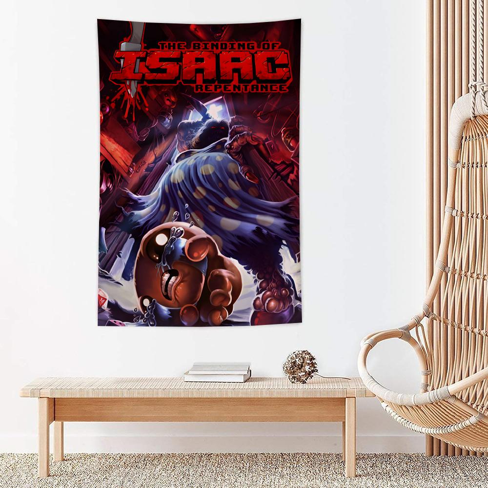 Game The BBinding Of Isaac Tapestry For Bedroom Living Room Outdoor Wall Decor Simple Stylish Art Piece Vertical Design