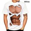 Muscle Man's Fashion Cool 3d Art Printed T-shirt Casual Funny Ripped Six Pack Abs Muscles Men Printing Tops Tee T Shirts