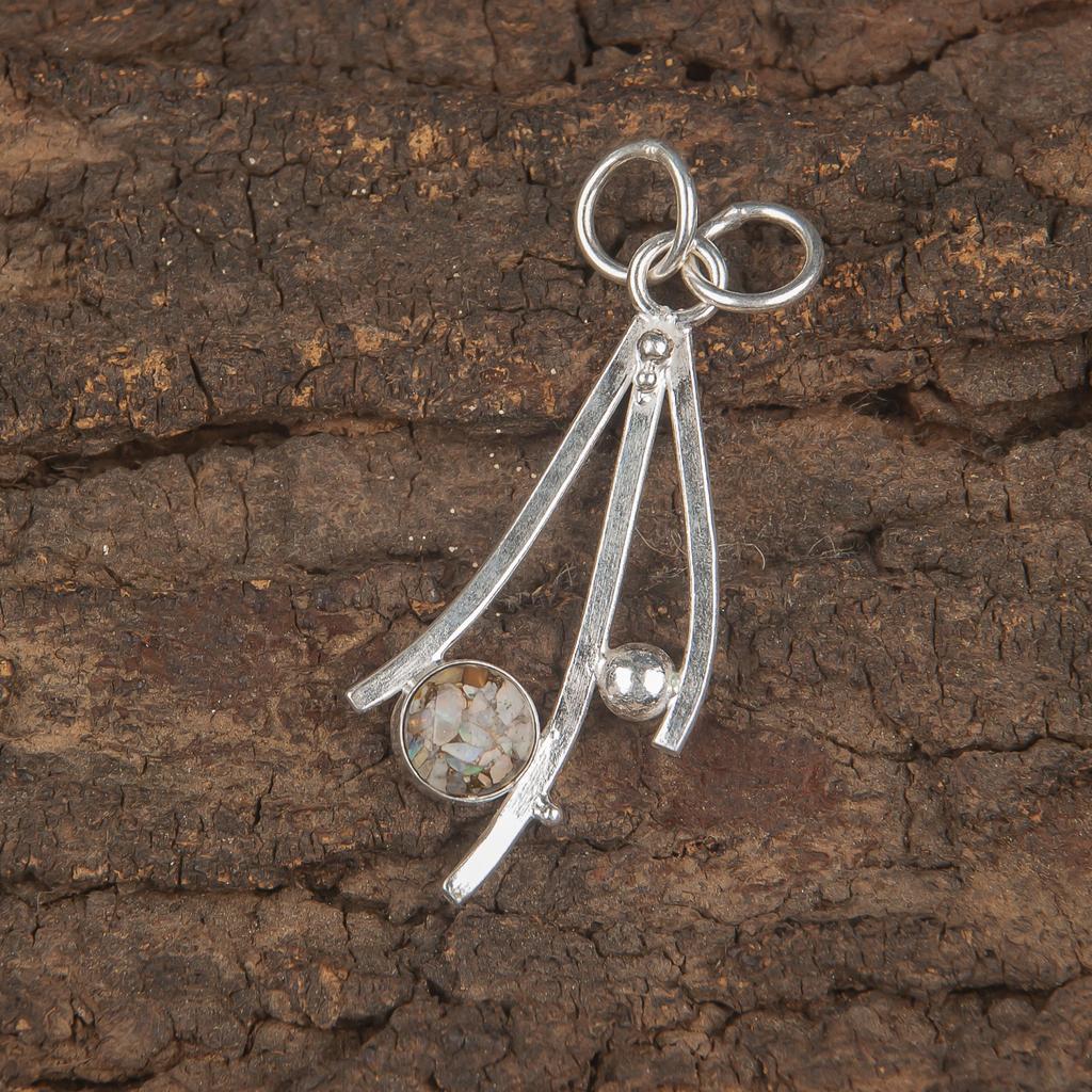 Эфиопский опал, медь, бирюза, кулон из драгоценных камней ручной работы, кулон из стерлингового серебра 925 пробы, ювелирное украшение, кулон для подарка на помолвку