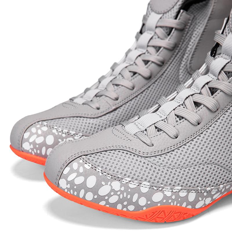 Борцовки с высоким верхом Мужские Нескользящие Боксерки Эластичные Обувь для Спарринга Боевые искусства Кроссовки, специально разработанные для тренировок в зале