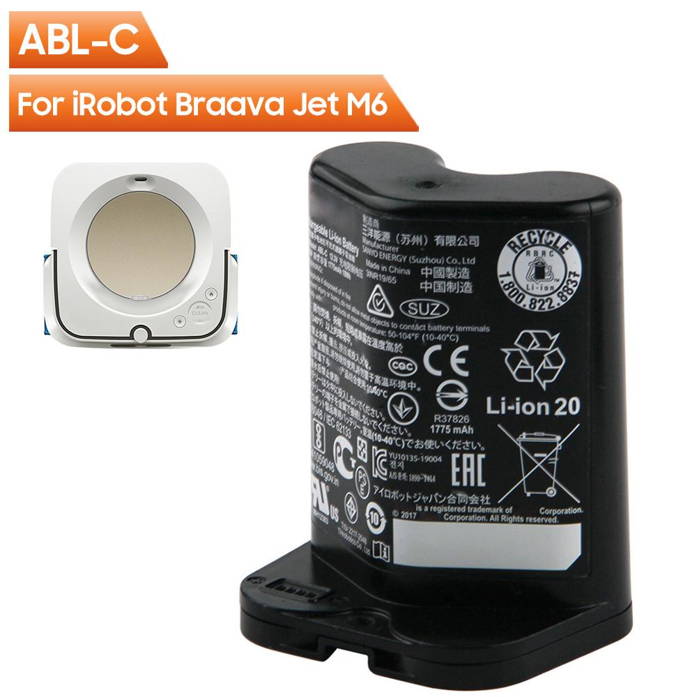 Rechargeable Li-Ion Battery ABL-C For iRobot Braava Jet M6 Ultimate Robot Mop 1775mAh 10.8V