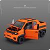 Масштаб 1/18 WULING MINI EV 6X6, литая под давлением модель автомобиля, игрушечный автомобиль с откатным механизмом, звуком и светом для детей, коллекция подарков для мальчиков и девочек