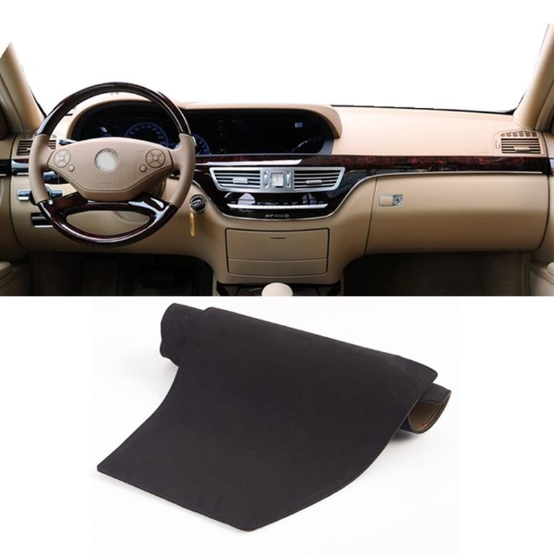For 2006-2013 Mercedes-Benz S-Class C216 W221 400 450 Dashmat Dashboard Cover Instrument Panel Sunscreen Pad Ornaments