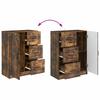 Sideboard Smoked Oak 66 x 34.5 x 87 cm Engineered Wood