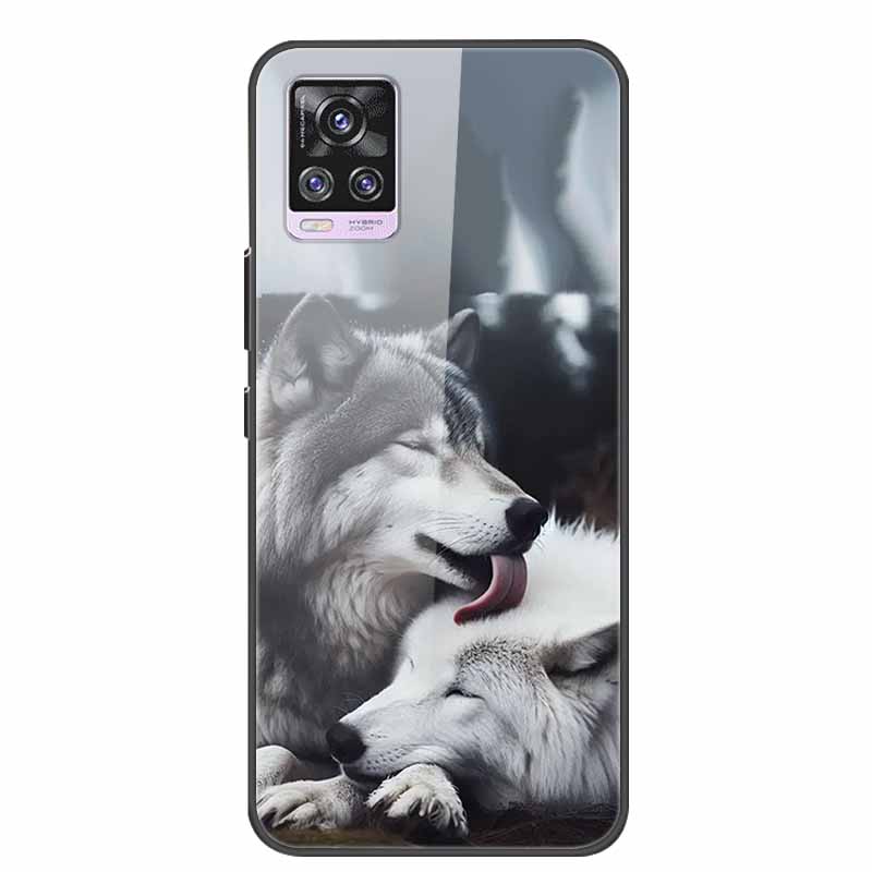 6.44" Tempered Glass Case For Vivo V20 Pro Case V 20 Pro Soft Bumper Hard Back Cover For Vivo V20 Pro 2020 Phone Case Coque Para