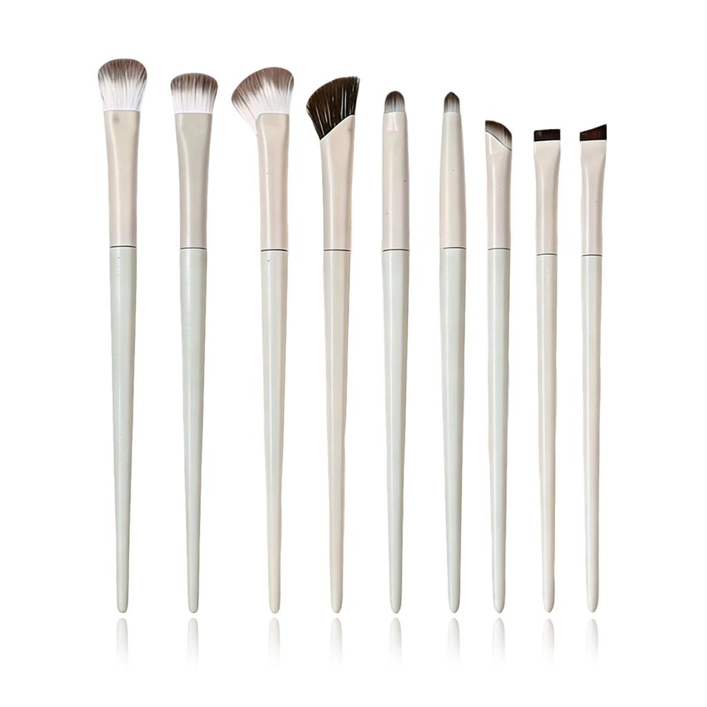 Akkerds Unjiki Eye Shadow Brush Set of 9 Eye Make Special Brush Cosmetic Brush Super Soft High Quality Makeup Brush Makeup Tool Eye Makeup Green