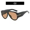 Солнцезащитные очки в Т-образной оправе с большой оправой Pilot 2024 New Toad Fashion Sunglasses Персонализированные женские солнцезащитные очки Защита глаз Очки