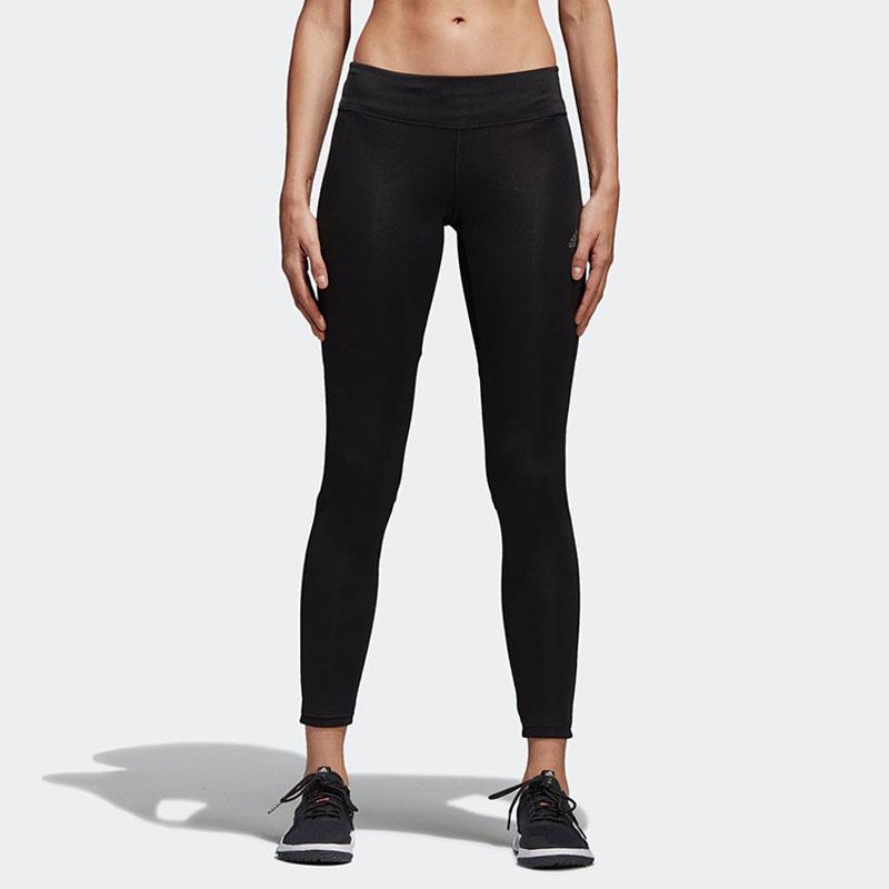 Adidas D2M RR Run PL Slim Fit Quick Dry Comfortable Solid Color 3/4 Sports Брюки женские низ черный CF4591