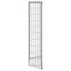 Gabion Raised Bed Trapezoidal Shape Galvanized Steel 80 x 20 x 100 cm