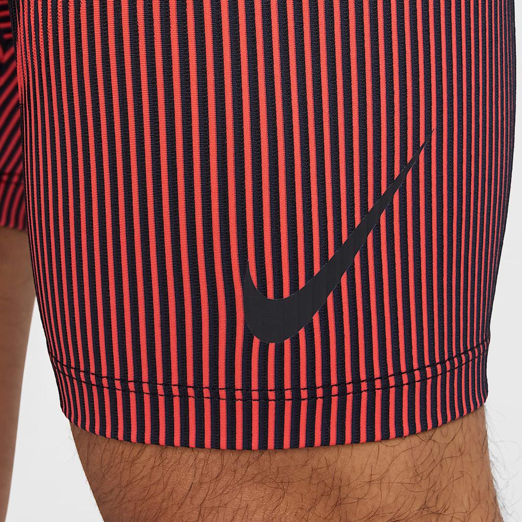 Nike Dri-FIT Advaeroswift Полосатые Модные Универсальные Спортивные Шорты на Шнуровке Мужские шорты Ярко-красный FN3369-015