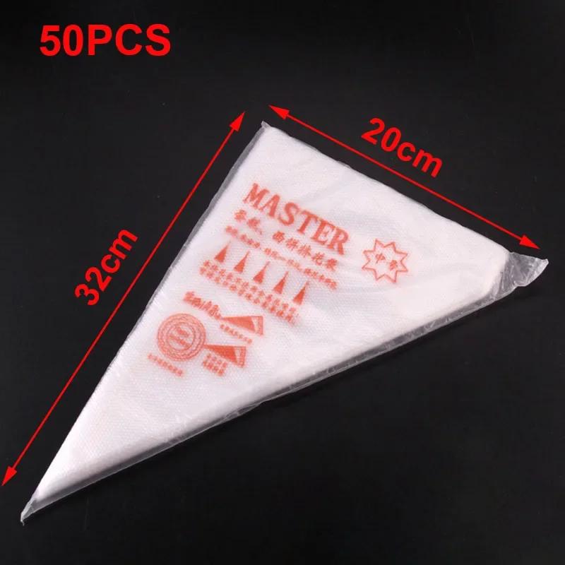Disposable Piping Bags Kit Professional Cake Decorating Tools for Cupcakes Baking Fondant Pastry Cream Accessories 20/50/100Pcs