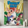 Family Guy Wall Tapestry Aesthetic Wall Hanging Printed Fabric Blanket Decorative Tapestries For Bedroom Living Room Home Decor
