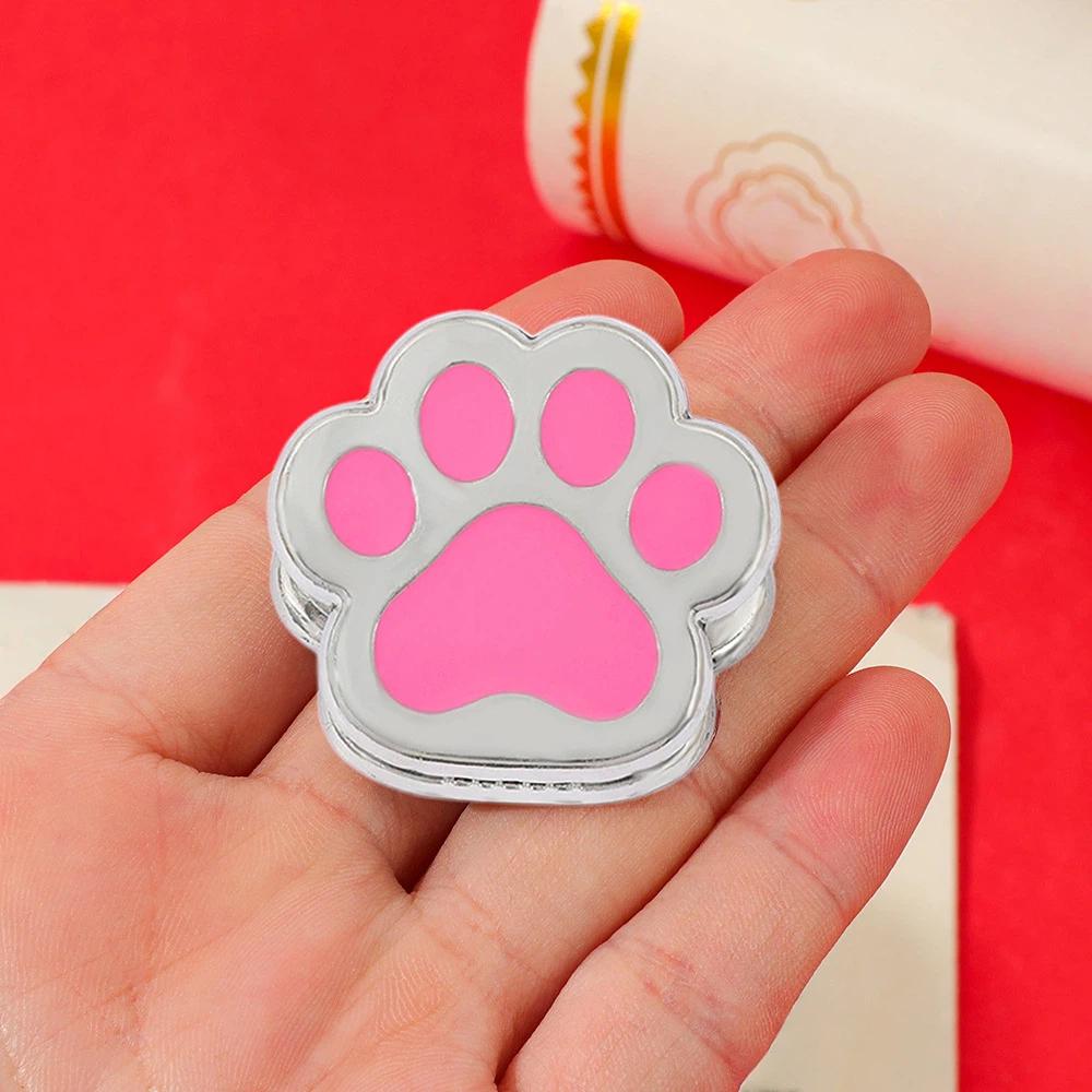 Cute Cat Paw Clip Zinc Zinc Zinc Alloy Book Page Marking Clip Bill Note Storage Clip Office School Supplies