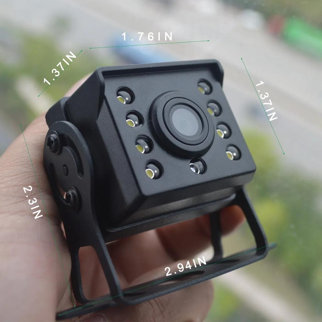HD Easy To Install Backup Reverse Camera Whit 7" LCD Color Rear View Monitor 12V/24V for Bus Truck RV Trailer Pickups RV Lorry