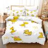 Yellow Duck Bedding Set Single Twin Full Queen King Size Little Duck Bed Set Aldult Boys Bedroom Duvetcover Sets 3D Print 015