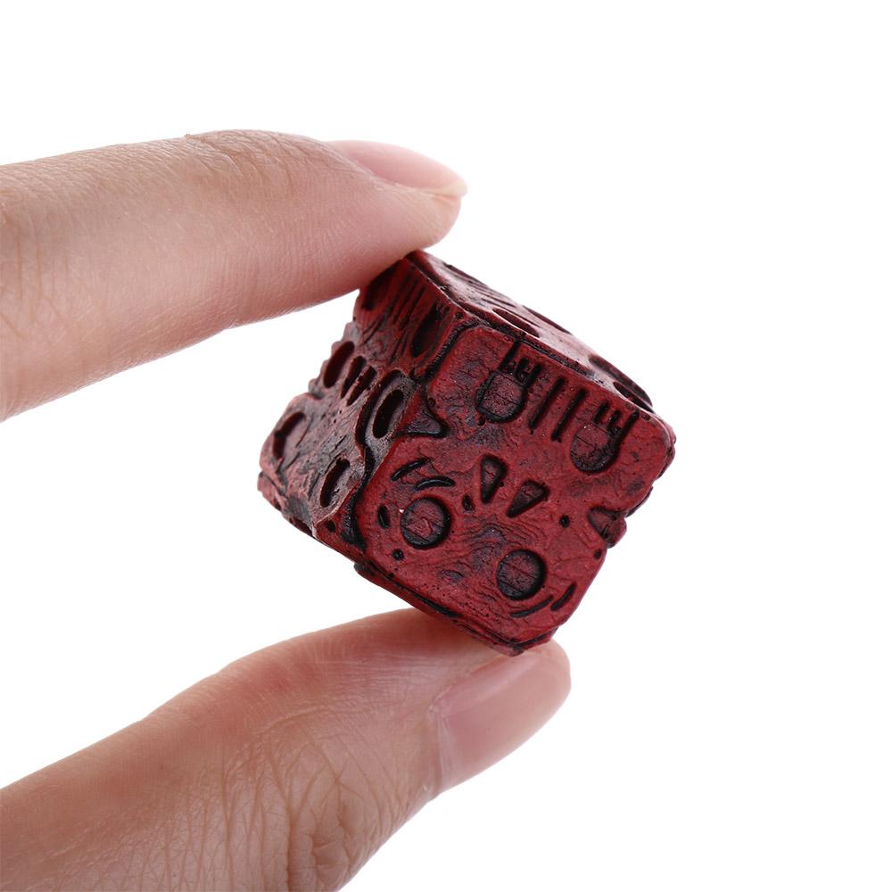 Resin Skeleton Dices Hand Carved Ghostly Dice Set Scary Pub Dice Zombie Apocalypse Dice Halloween
