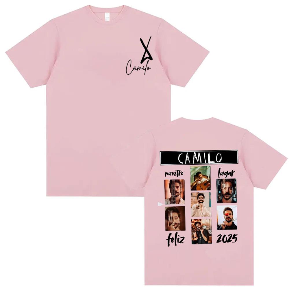 Singer Camilo La Tribu Album 2025 Cover T Shirts Unisex Women Vintage Hip Hop Trending Tshirt Oversized Loose Short Sleeve T Shirt