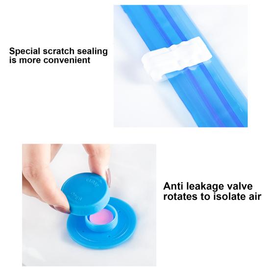 Компрессионный мешок Прочный прозрачный вакуумный мешок для хранения Компактный шкаф-органайзер для одежды Подушки Одеяло