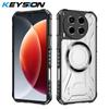 KEYSION Прозрачный магнитный чехол для TECNO Camon 30 4G мягкий силикон+ПК сверхпрочный противоударный чехол для телефона для TECNO Camon 30 5G