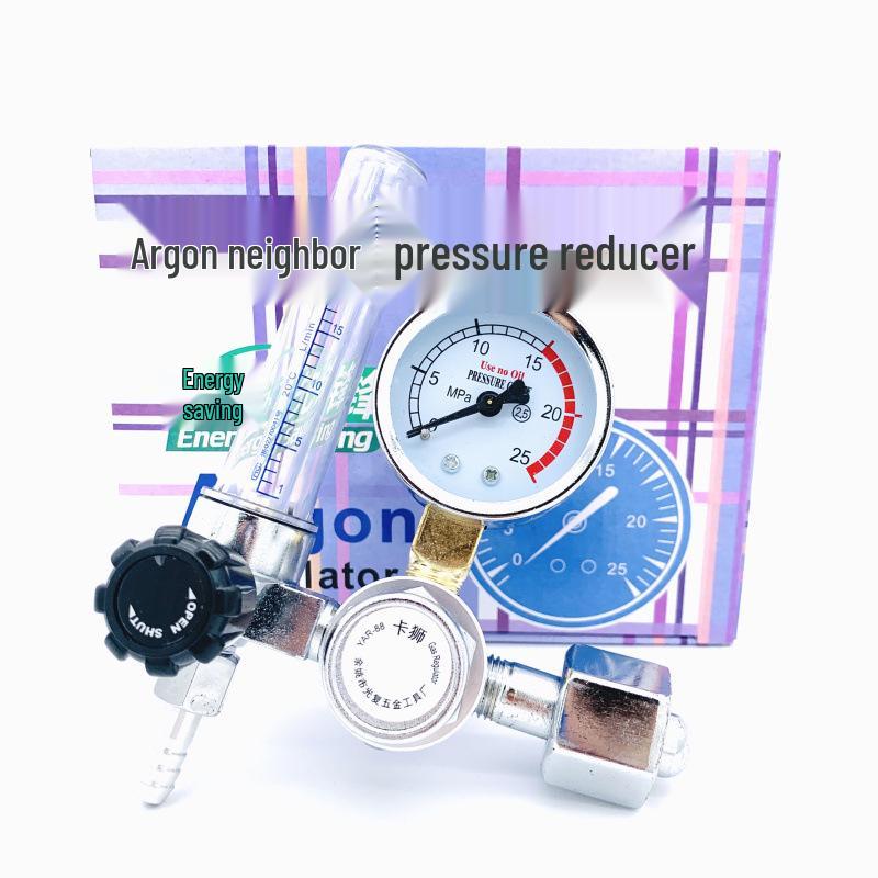 Weldforce Argon Arc Welding Regulator: Energy-Saving, Gas-Saving, Drop-Proof, Explosion-Proof Meter with Pressure Reducing Valve and Gauge.