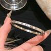 Женский браслет из титановой стали «Звездное небо» - Не выцветающий, Универсальный, Нержавеющая сталь с полным бриллиантовым покрытием, Высококлассный серебристый модный аксессуар