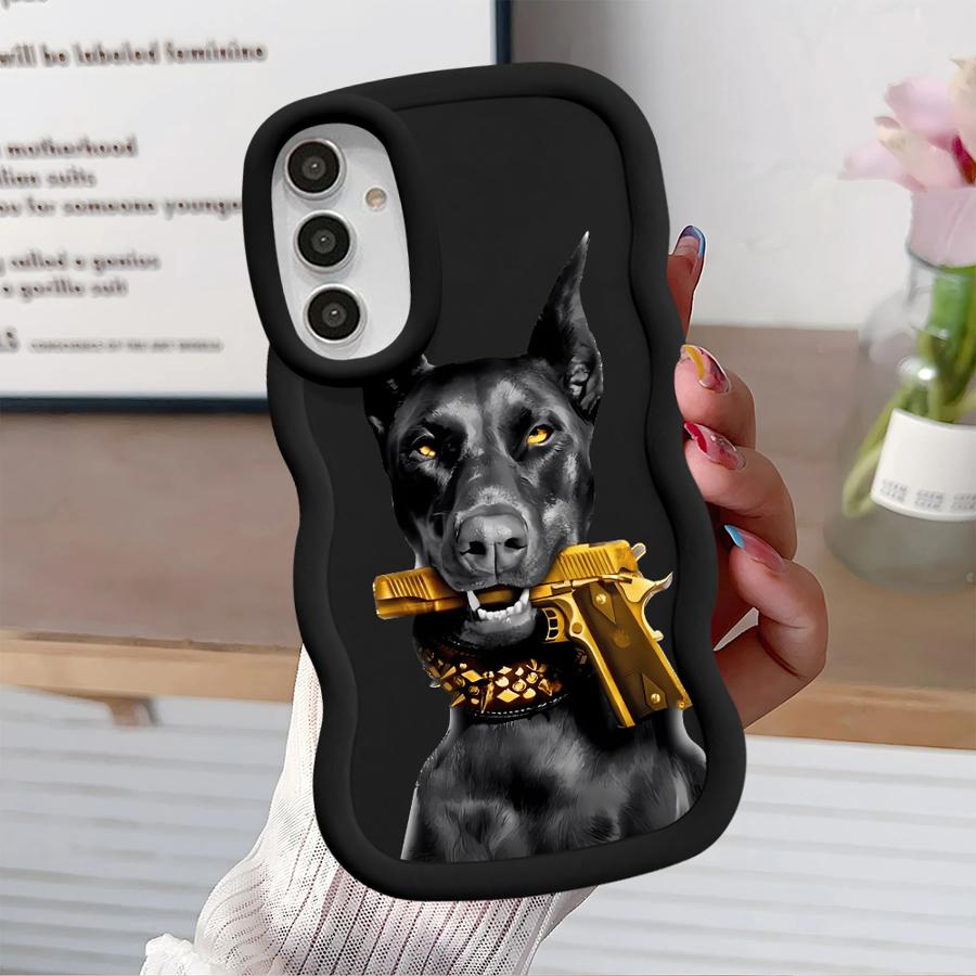 Trendy Doberman Soft Phone Cover Case for Samsung Galaxy A11 A13 A14 A52 A12 A16 A15 A21s A22 A05 A03 A23 A06 A04 A53 A33