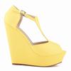 Women Sexy Sandals T-Strap Open Toe Shoes Matte Elegant Wedge Platform Pumps High Heels Shoe